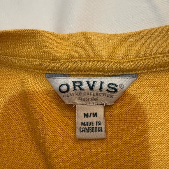 Orvis Golden Yellow Sleeveless Top Size Medium - Picture 6 of 7
